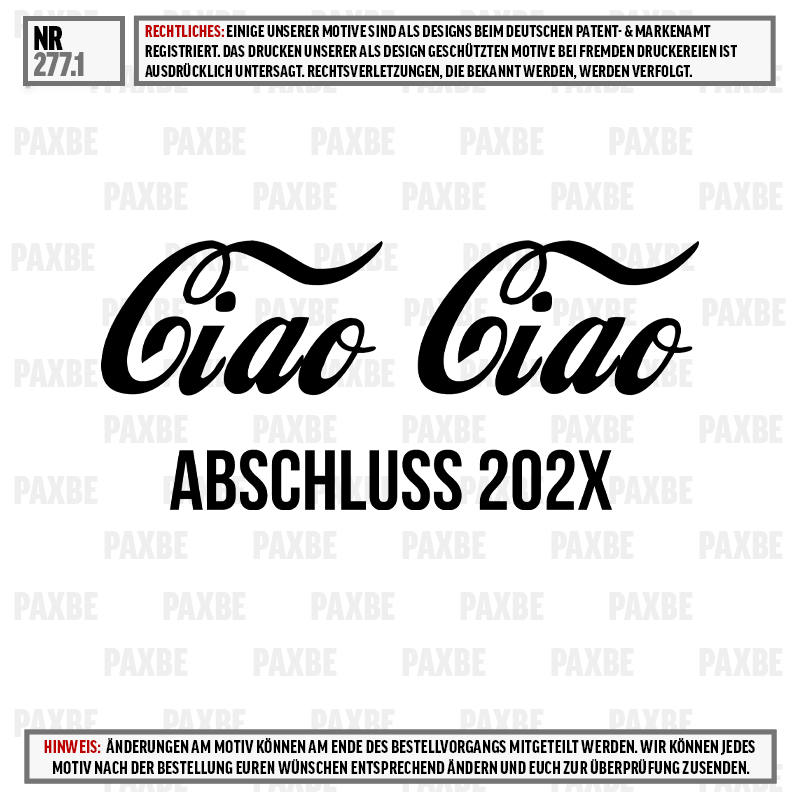 logo, coca?, but wait, logo, ciao, abschluss 202X, schriftzug, design motif