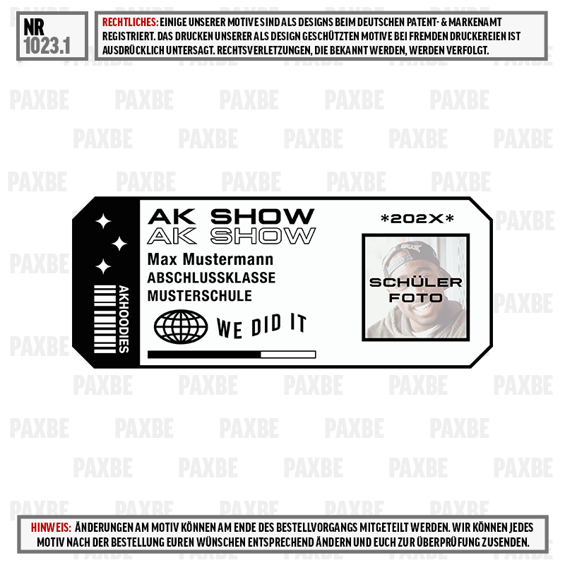 AK SHOW TICKETS 1023.1 AK SHOW TICKETS 1023.1