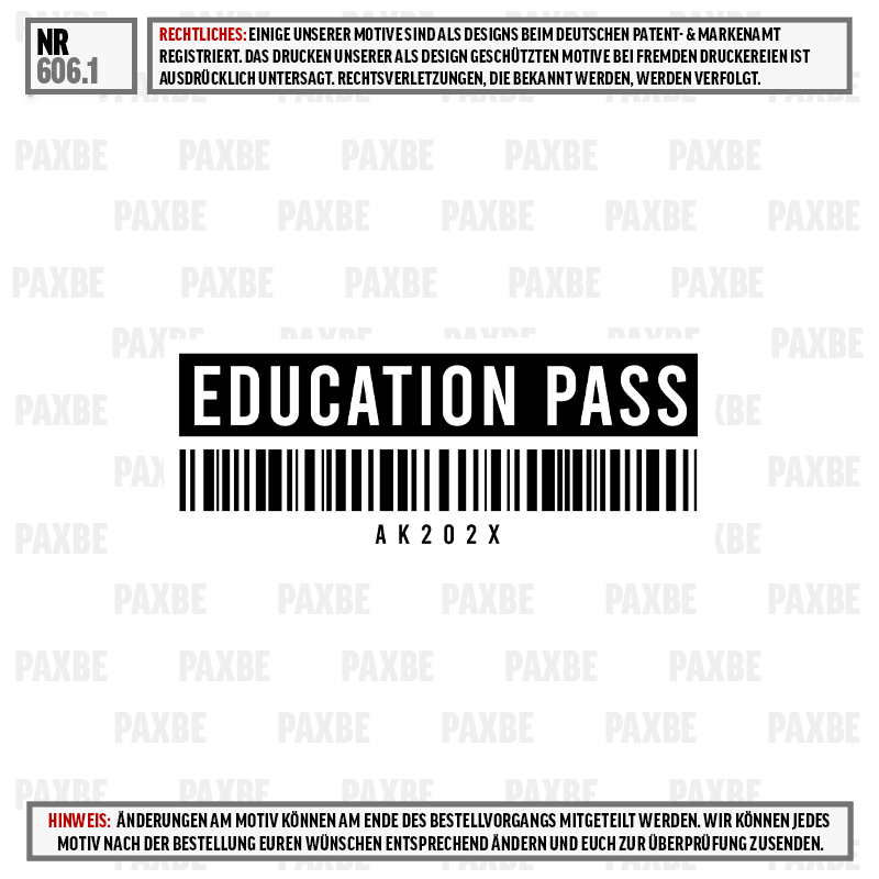 education, zertifikat, barcode, ausweis, ak202x, education, pass, barcode, AK202X, education pass