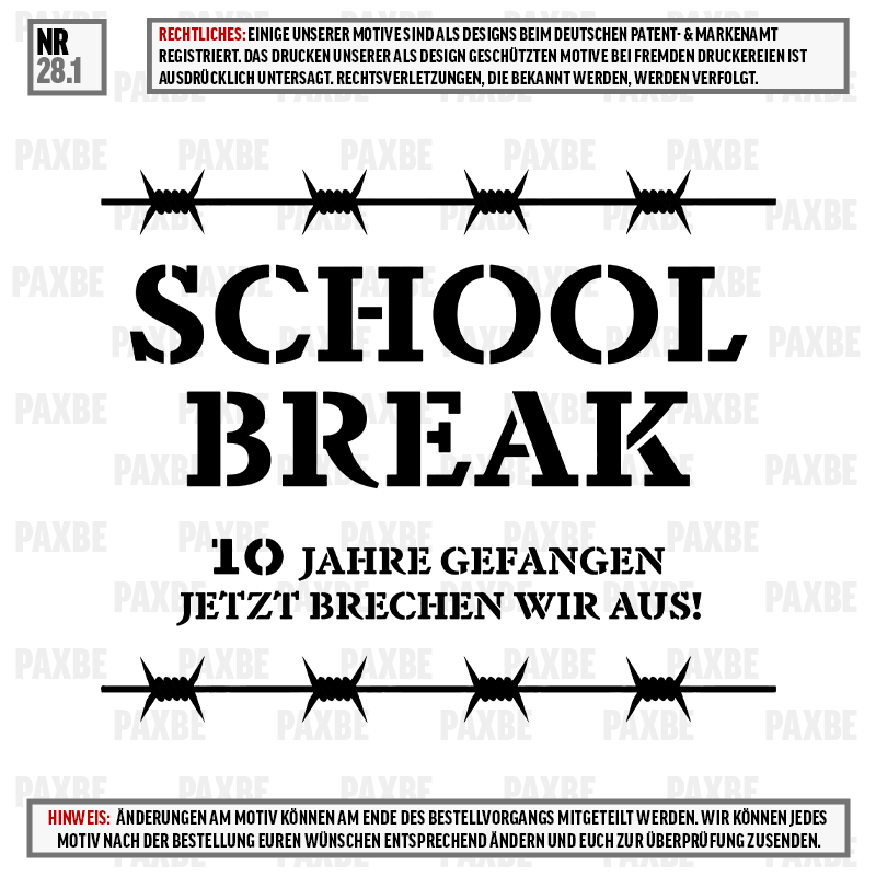 SCHOOL BREAK 28.1