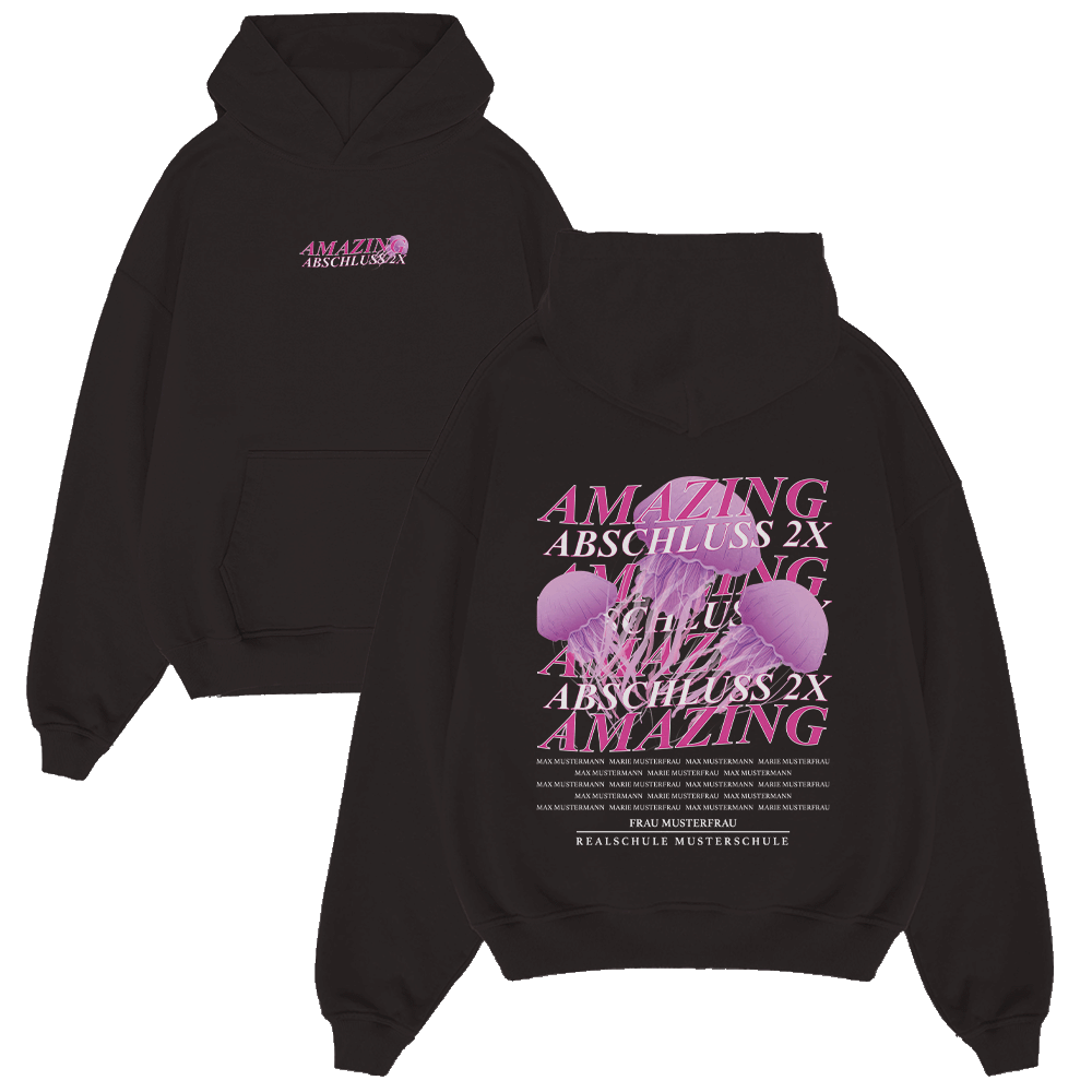 AMAZING ABSCHLUSS QUALLE 362.1 Strickwaren, Pullover, Sweatshirt, Kapuzenpulli, Kapuze, Strickwaren, Pullover, Sweatshirt, Kapuzenpulli, Kapuze