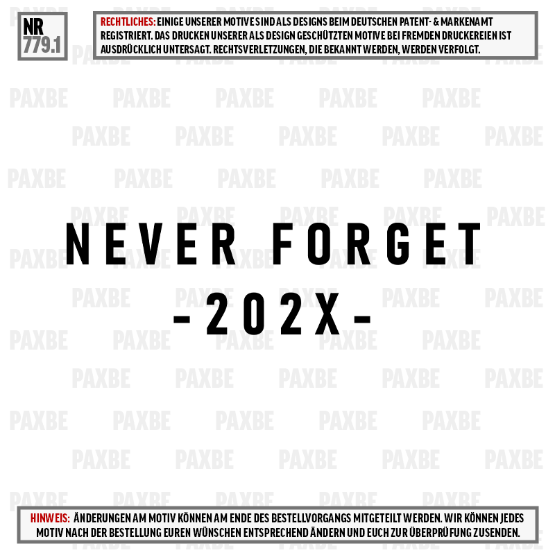NEVER FORGET ASTRONAUT 779.1 NEVER FORGET ASTRONAUT 779.1