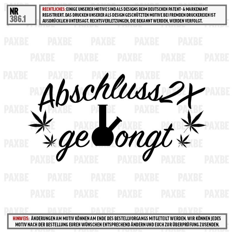 ABSCHLUSS GEBONGT 386.1 Text, Handschrift