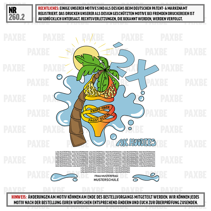 Tropical Insel, Palm Tree, Melting Ice, Orange Ribbon, Graphic Artwork, Palme, Hawaii, Sonnenbild, Ananas, Tropeninsel