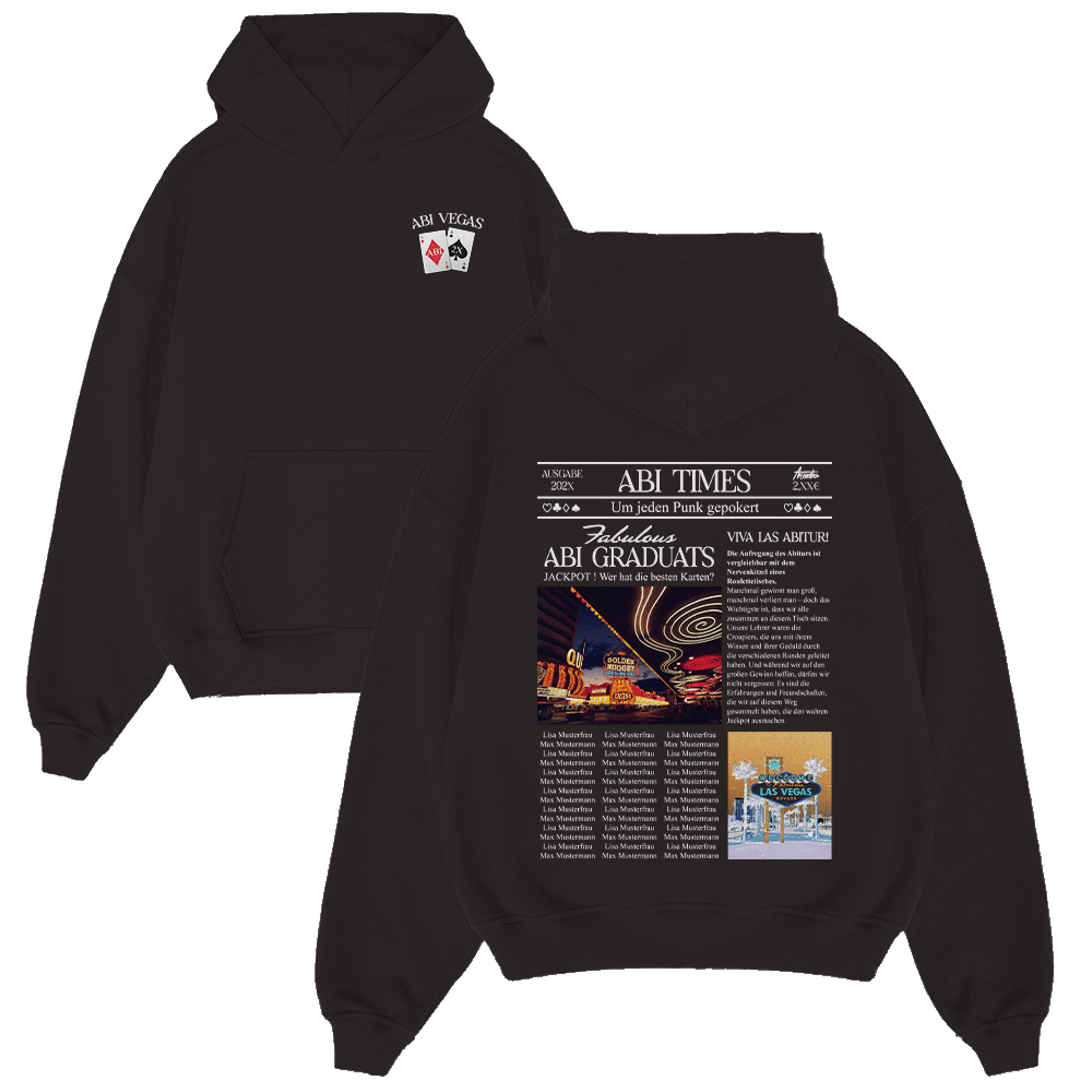 FABULOUS VEGAS ABI TIMES 1070.1 Strickwaren, Pullover, Sweatshirt, Kapuzenpulli, Kapuze