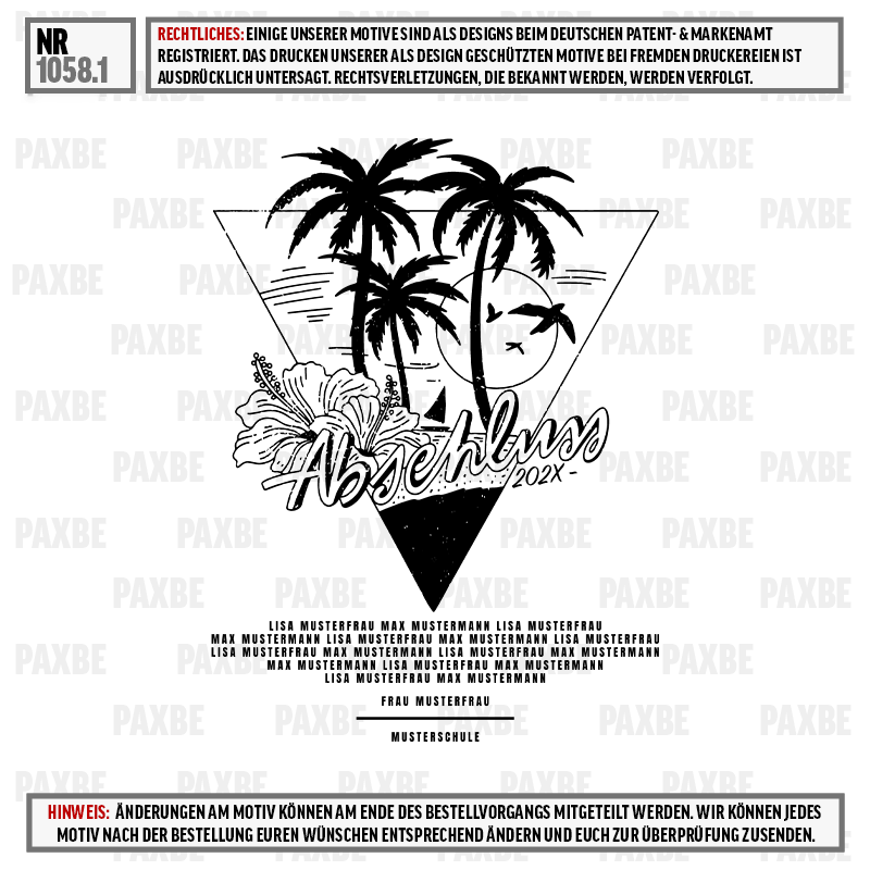 ABSCHLUSS PALM 1058.1 ABSCHLUSS PALM 1058.1