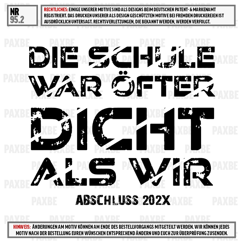 DIE SCHULE WAR ÖFTER DICHT ALS WIR 95.2