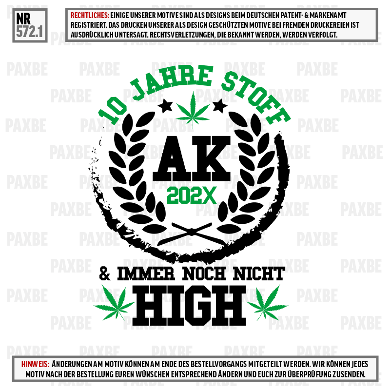 HIGH 10 JAHRE STOFF 572.1