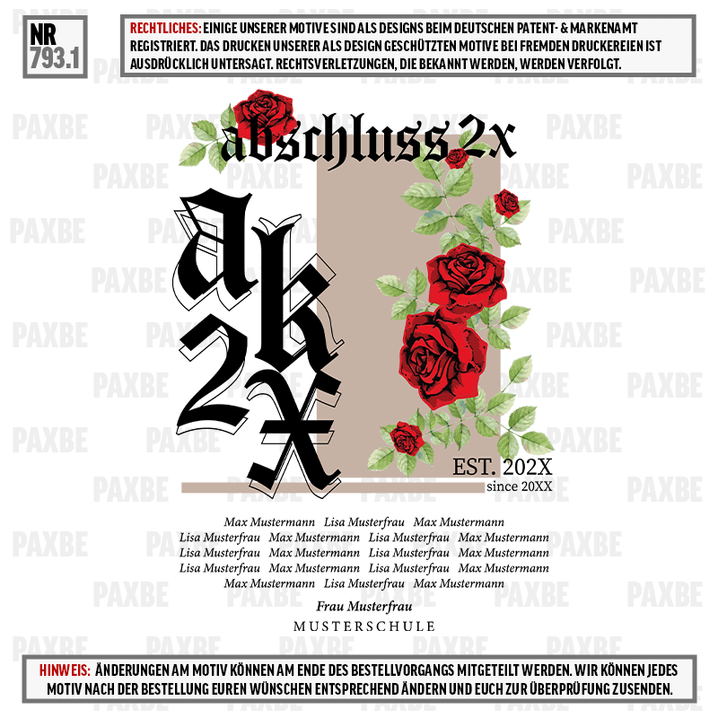 ABSCHLUSS EST. ROSE 793.1 ABSCHLUSS EST. ROSE 793.1