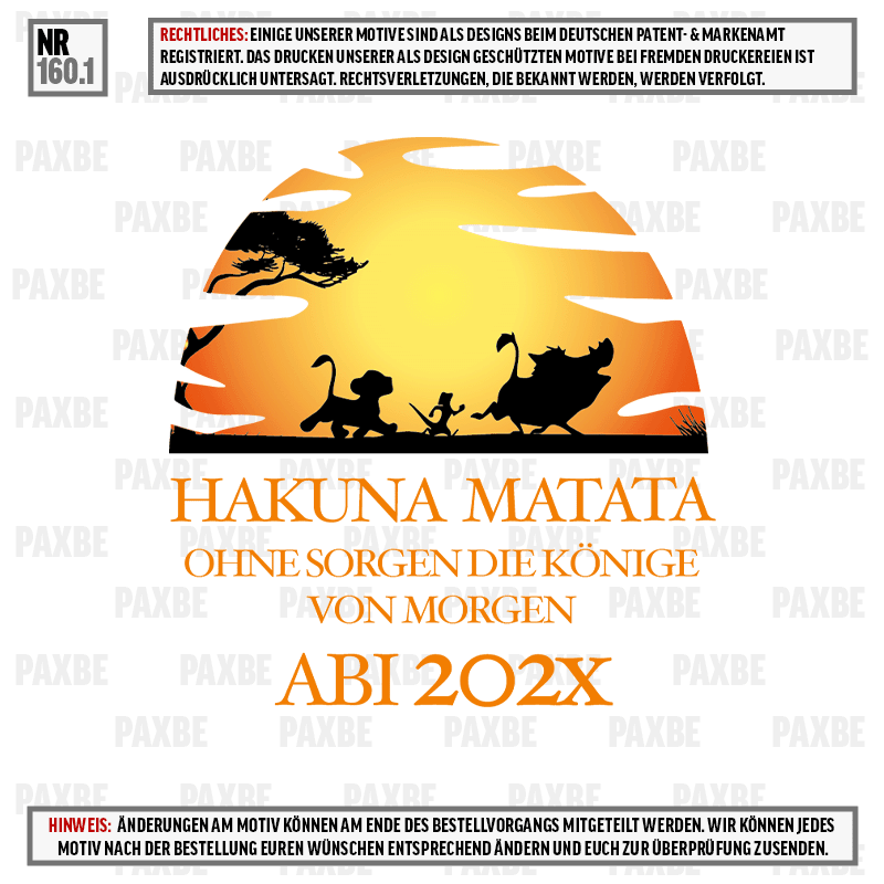 HAKUNA MATATA OHNE SORGEN DIE KÖNIGE VON MORGEN 160.1 HAKUNA MATATA OHNE SORGEN DIE KÖNIGE VON MORGEN 160.1