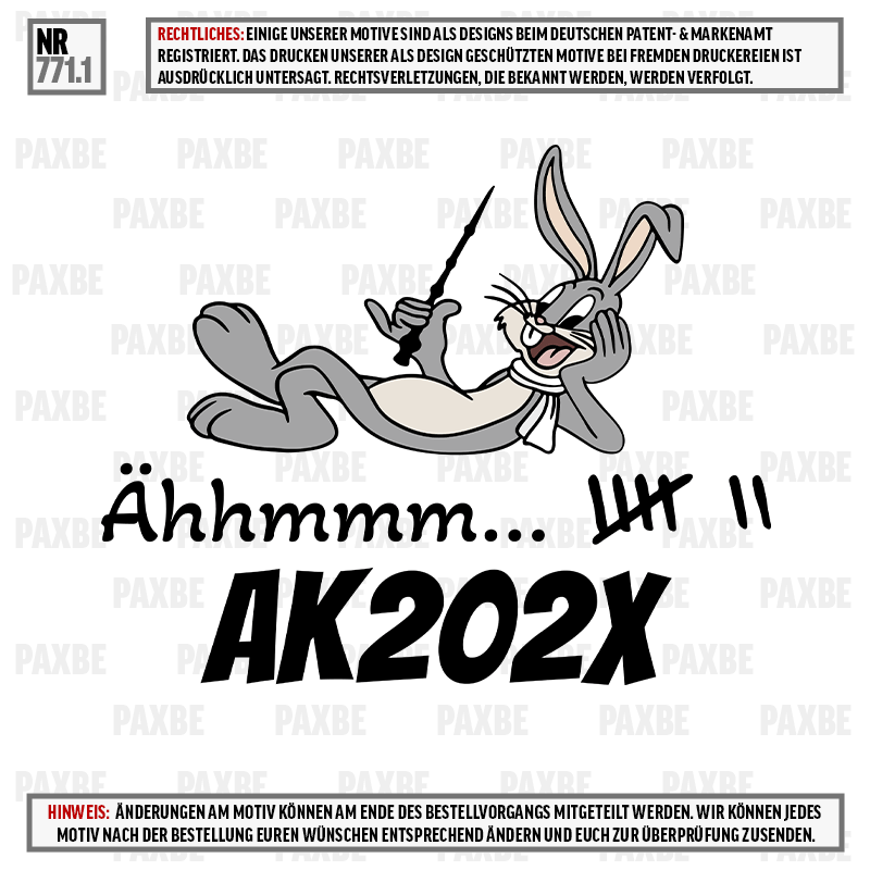 BUNNY ABSCHLUSS 771.1 BUNNY ABSCHLUSS 771.1