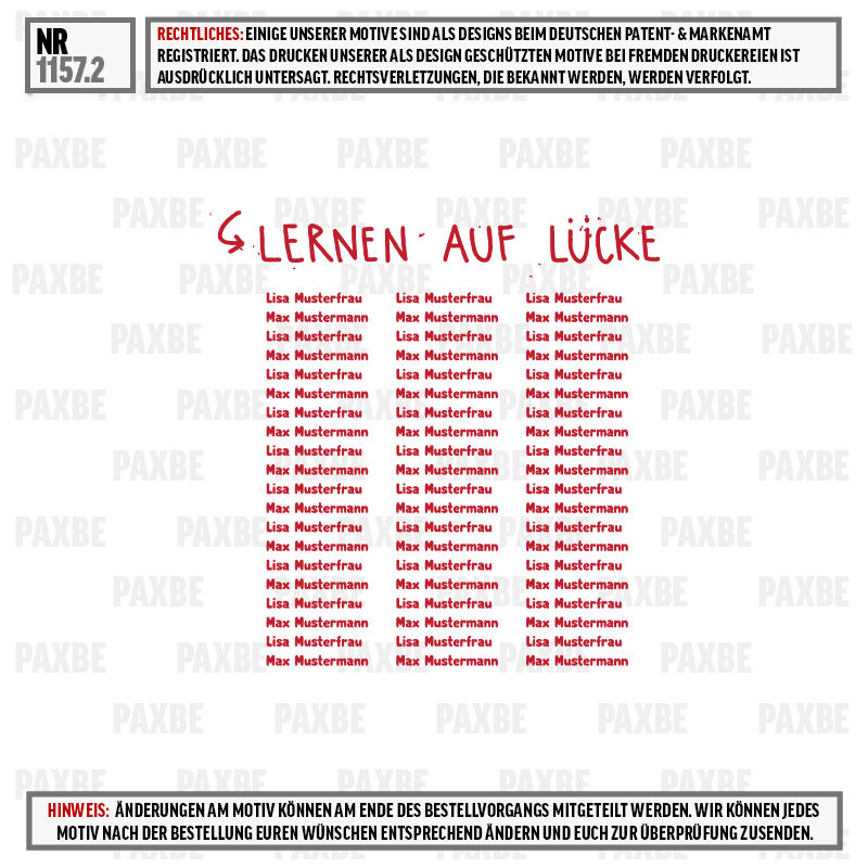 STOFF AUF VORRAT 1157.2 Seite, Text