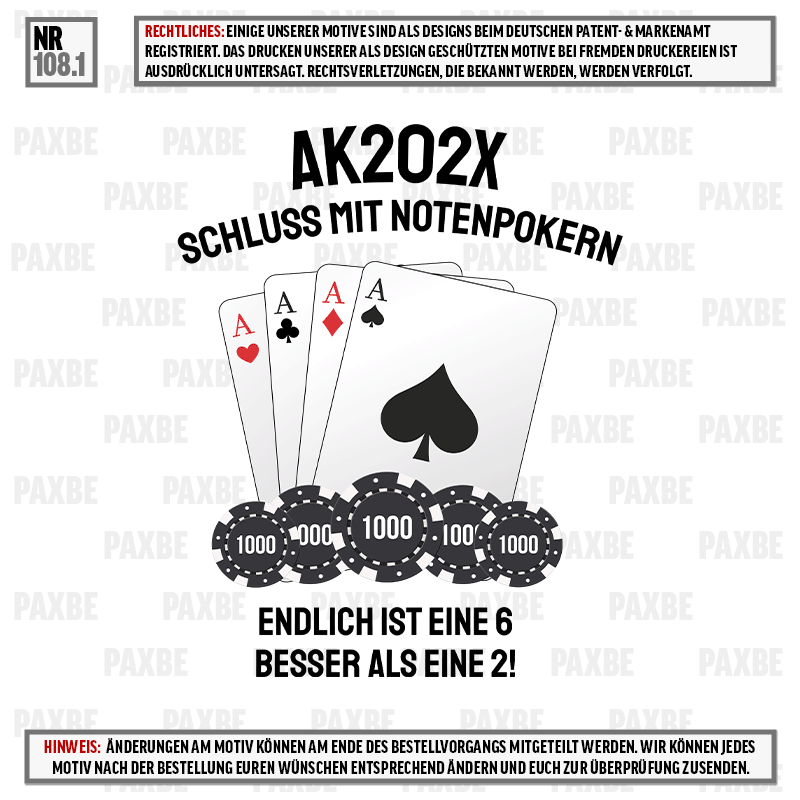 SCHLUSS MIT NOTPOKERN 108.1