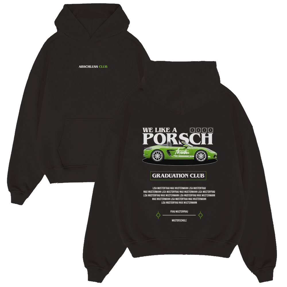 WE LIKE A PORSCH 1012.1 Strickwaren, Pullover, Sweatshirt, Kapuzenpulli, Kapuze