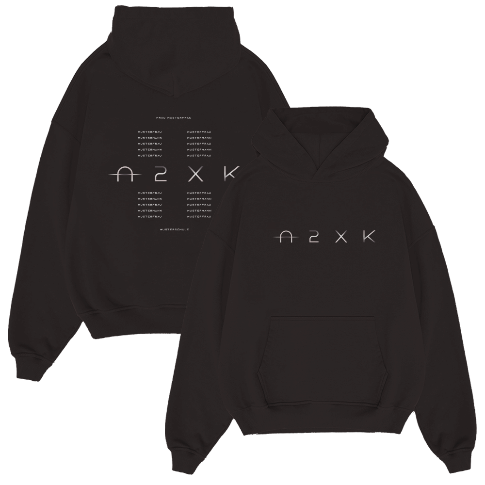 Hoodie, Schwarz, Pullover, Kangaroo-Tocket, Grafik