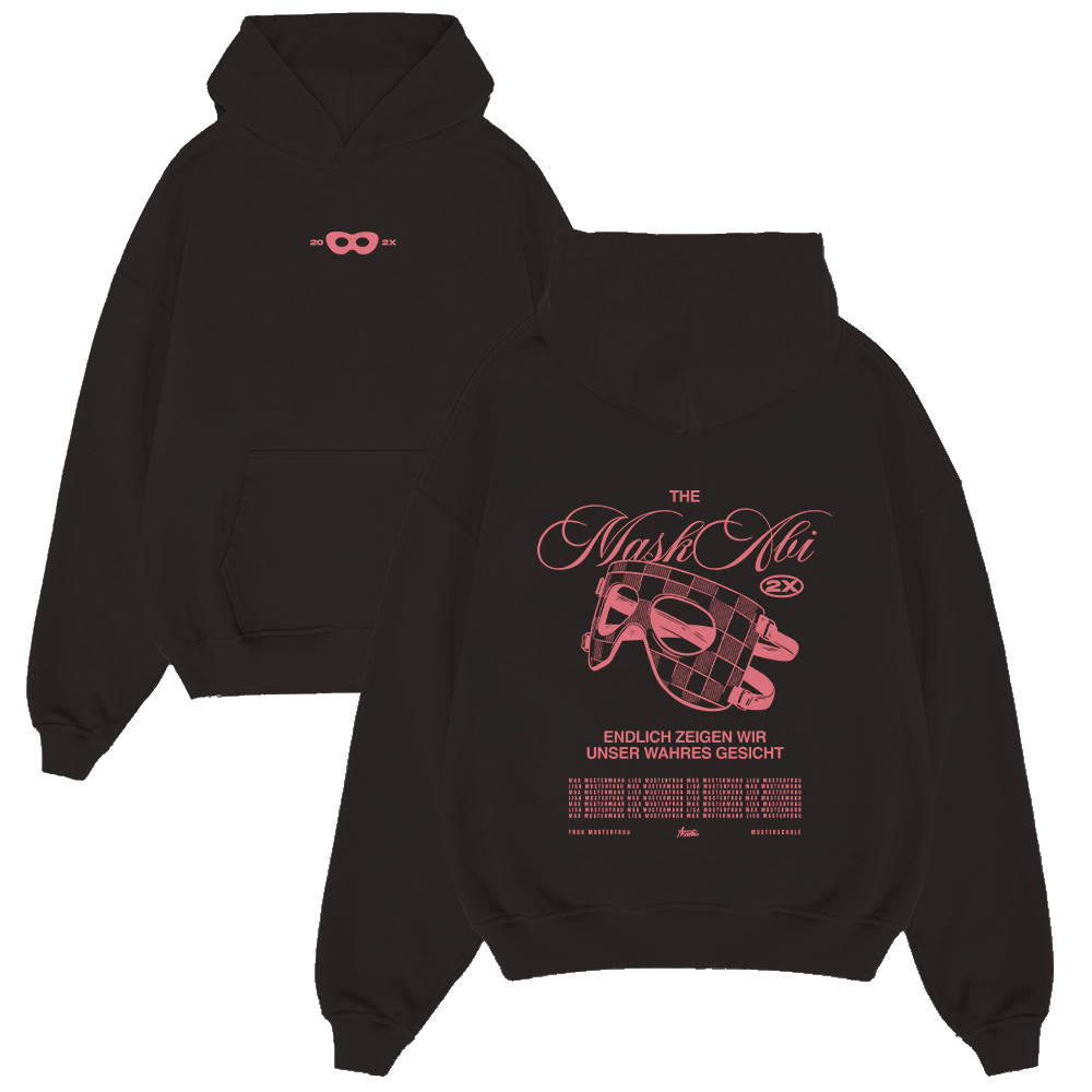 Hoodie, Schwarz, Kapuze, Logo, Print
