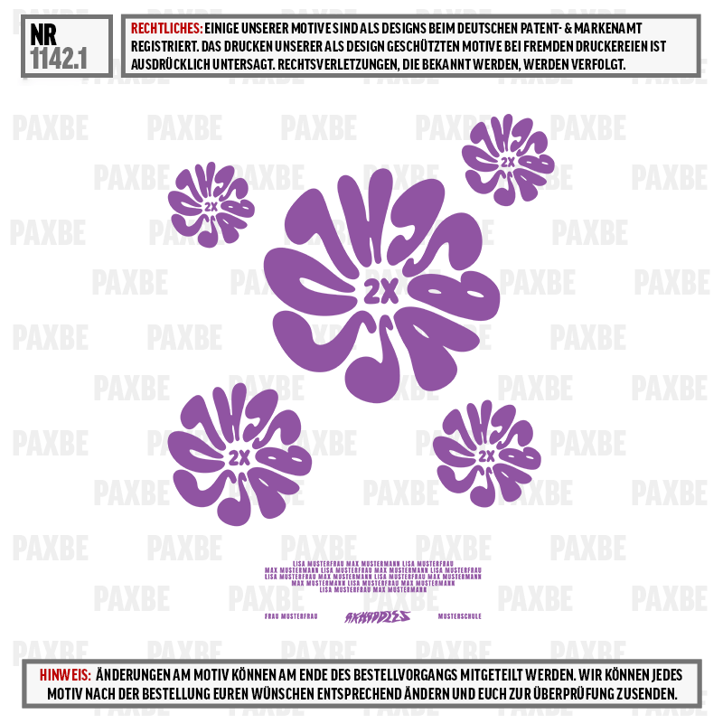 Blume, lila, Muster, Dekorativ, Verzierungsprint, lila blume, muster, mehrfarbig, blütenmotiv, 2x motif