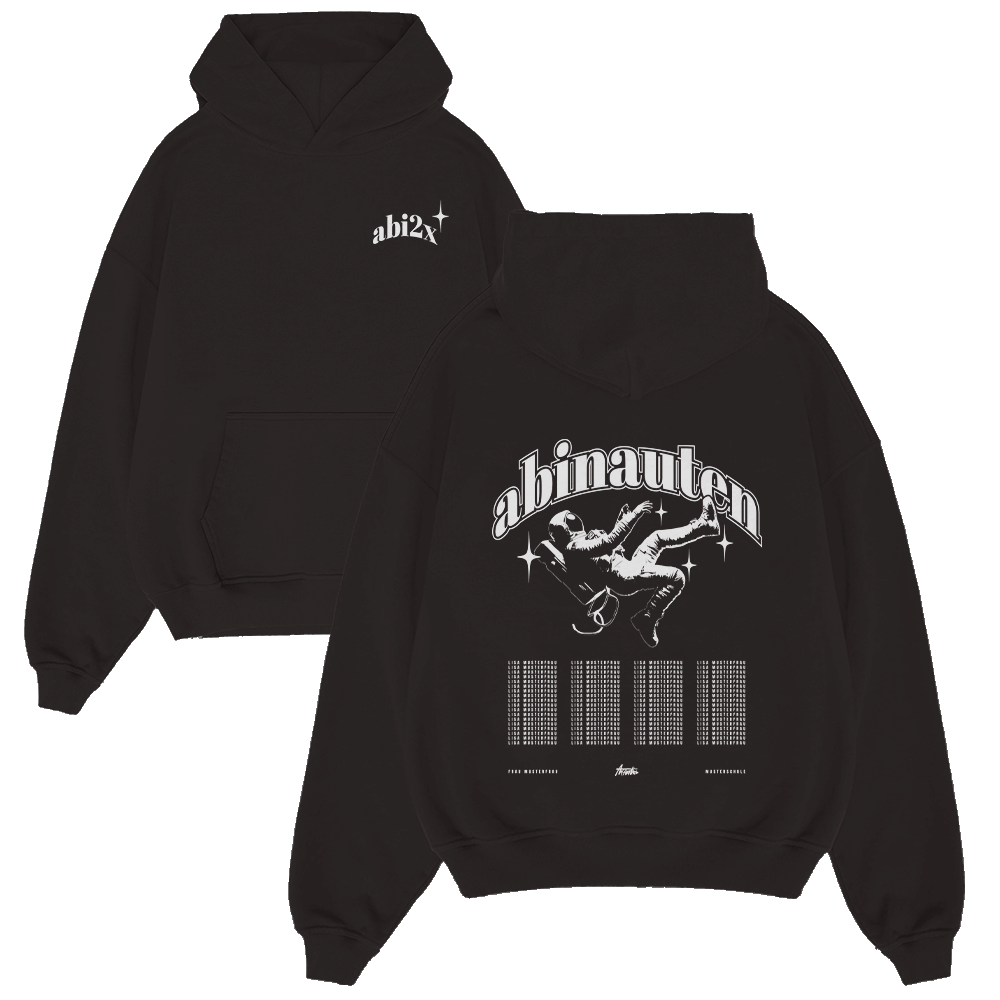 hoodie, schwarz, astronaut, grafik, bedruckt, hoodie, schwarz, grafik, astronaut, rueckseite_print