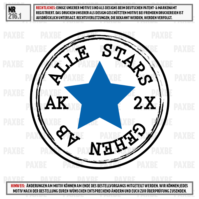 runder Siegel, blauer Stern, alle Sterne, AK, 2X, stempel, 5x, blauer stern, all stars, AK, runde muster
