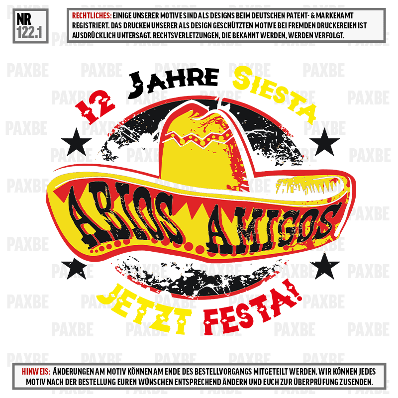 ABIOS AMIGOS 12 JAHRE SIESTA JETZT FIESTA 122.1