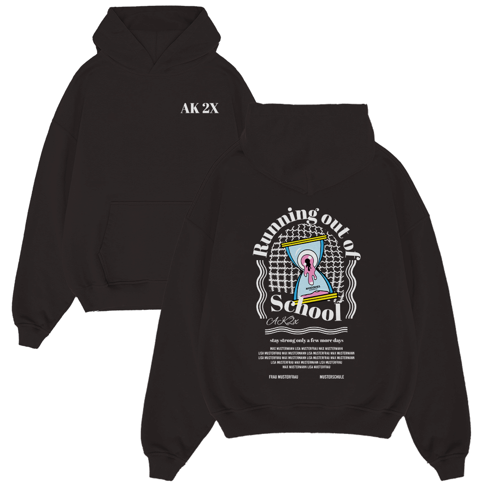 RUNNING OUT OF SCHOOL 898.1 Strickwaren, Pullover, Sweatshirt, Kapuzenpulli, Kapuze, Strickwaren, Pullover, Sweatshirt, Kapuzenpulli, Kapuze