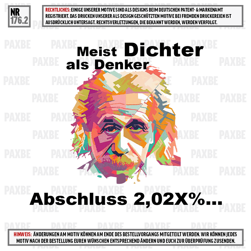 MEIST DICHTER ALS DENKER EINSTEIN 176.2