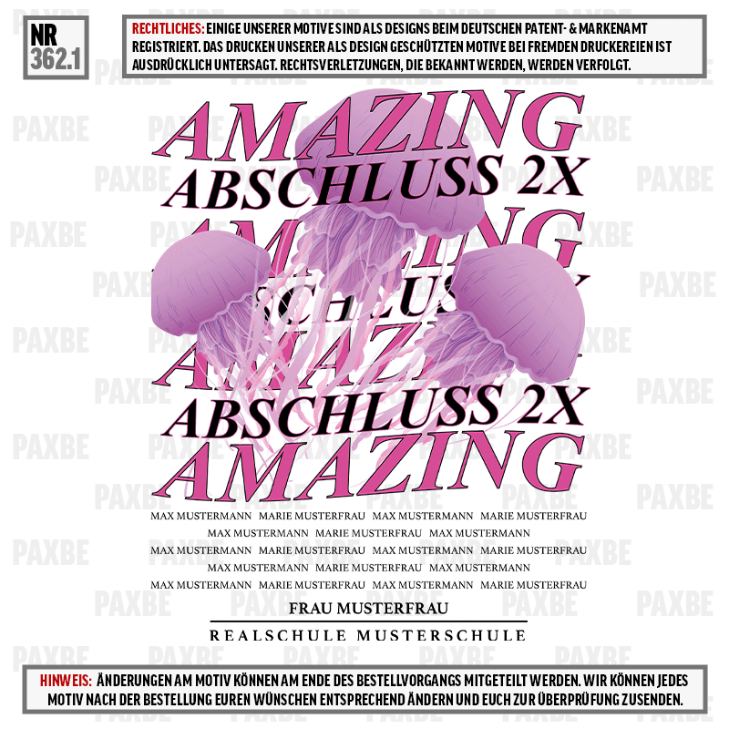 AMAZING ABSCHLUSS QUALLE 362.1 AMAZING ABSCHLUSS QUALLE 362.1