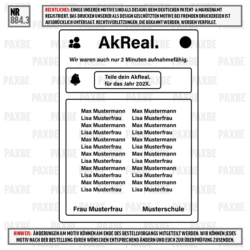 AKREAL 2 MINUTEN AUFNAHMEFÄHIG 884.3 AKREAL 2 MINUTEN AUFNAHMEFÄHIG 884.3