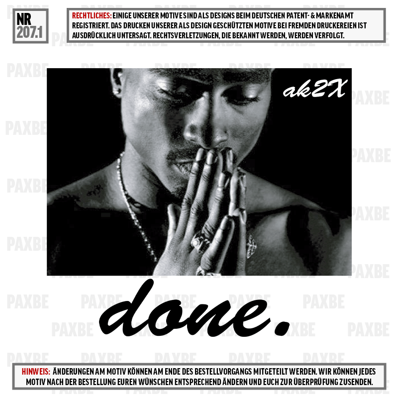 TUPAC DONE PRAY 207.1
