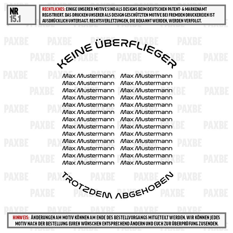 kein Markenname, kreisförmiges Motiv, Textmotiv, generische Vorlage, Designwiederholung