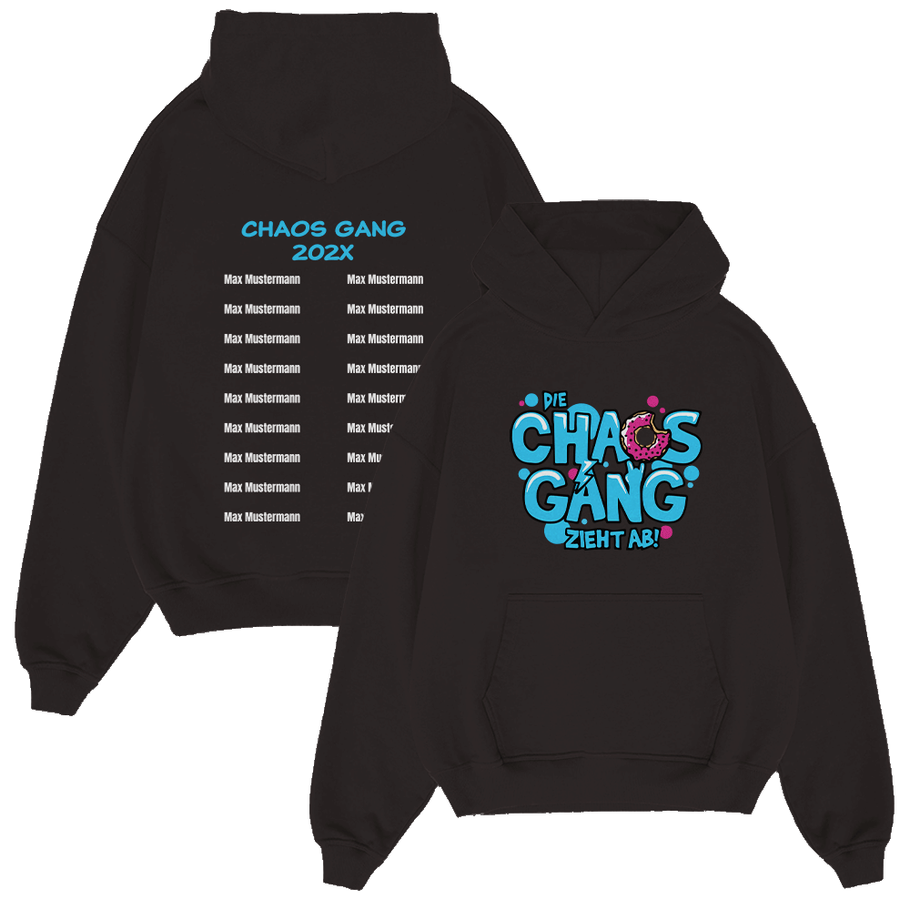 CHAOS GANG DONUT 408.1 Strickwaren, Pullover, Sweatshirt, Kapuzenpulli, Kapuze, Strickwaren, Pullover, Sweatshirt, Kapuzenpulli, Kapuze
