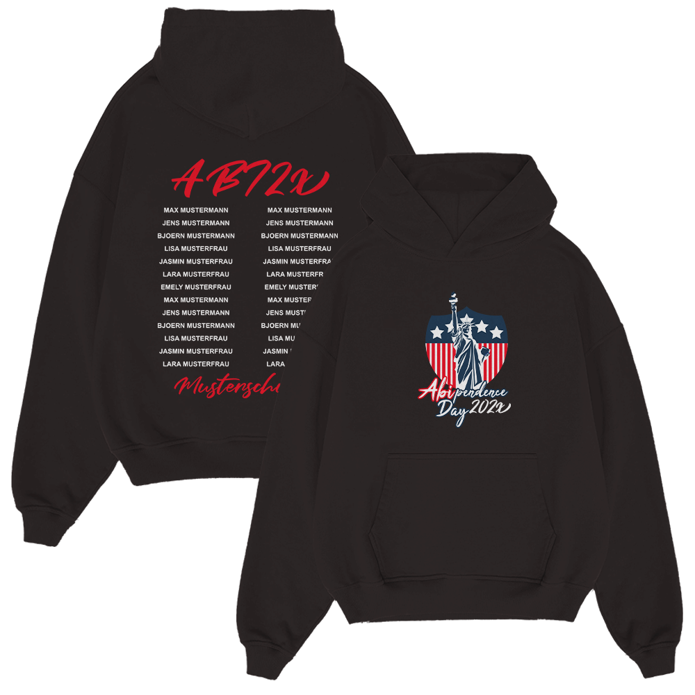 Hoodie, Pullover, Schwarz, USA-Flagge, Unabhängigkeitstag, Hoodie, Pullover, Flag design, Unabhängigkeitstag, USA-Farben