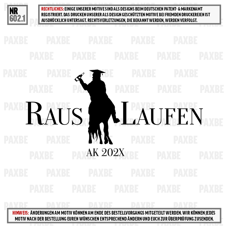 RAUS LAUFEN 602.1