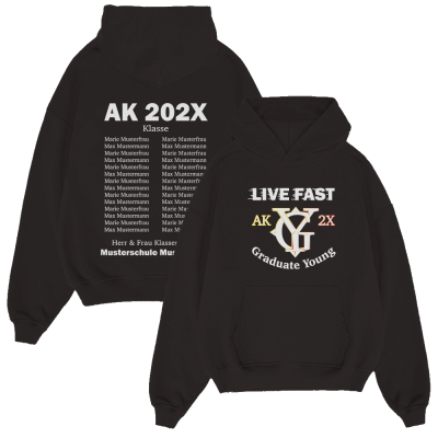 LIVE FAST GRADUATE YOUNG LOGO 774.1